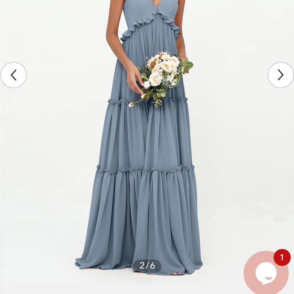 Elegant Blue Maxi Dress